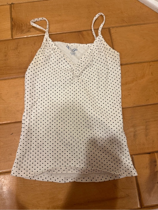 Brandy Melville Tops - Brandy/John Galt White Camisole with Black Polka Dots